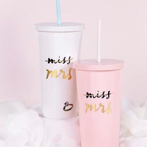 Miss To Mrs. Tumbler Kate Spade